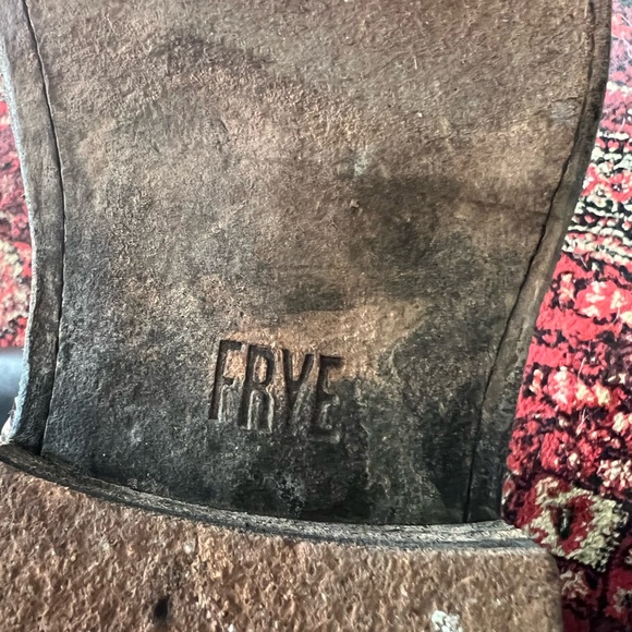 FRYE button black sued and leather boots size 7.5 - Picture 5 of 8